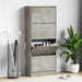 Pantofar, gri beton, 63x24x147 cm, lemn compozit - WALTI WALTI