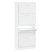 Pantofar, alb extralucios, 63x24x147 cm, lemn compozit - WALTI WALTI