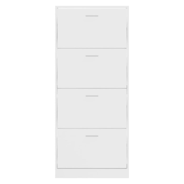Pantofar, alb extralucios, 63x24x147 cm, lemn compozit - WALTI WALTI