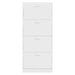 Pantofar, alb extralucios, 63x24x147 cm, lemn compozit - WALTI WALTI