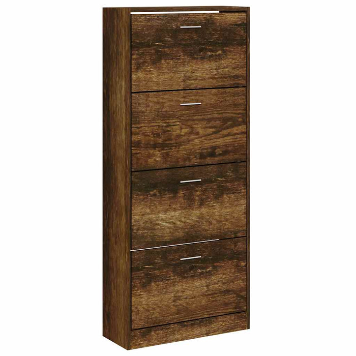 Pantofar, stejar fumuriu, 63x24x147 cm, lemn compozit - WALTI WALTI