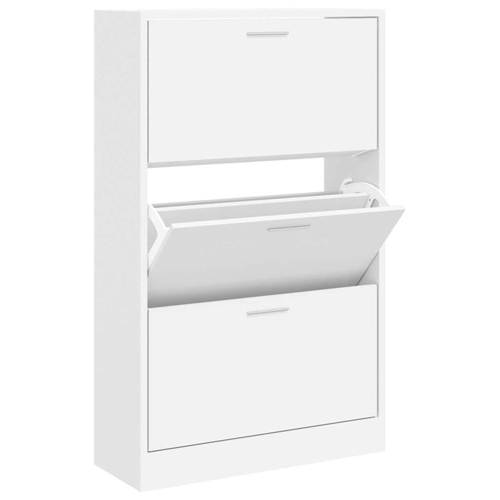 Pantofar, alb, 63x24x103 cm, lemn compozit - WALTI WALTI