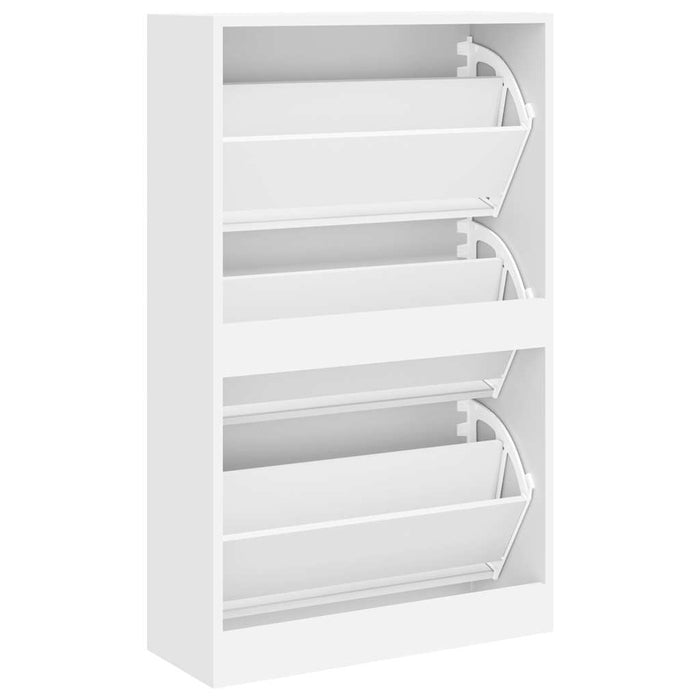 Pantofar, alb, 63x24x103 cm, lemn compozit - WALTI WALTI