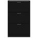Pantofar, negru, 63x24x103 cm, lemn compozit - WALTI WALTI