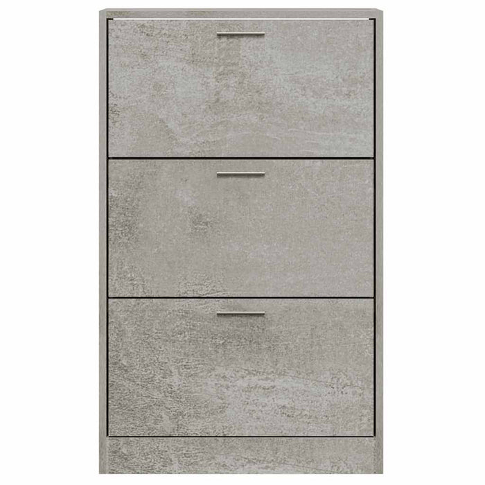 Pantofar, gri beton, 63x24x103 cm, lemn compozit - WALTI WALTI