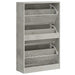 Pantofar, gri beton, 63x24x103 cm, lemn compozit - WALTI WALTI