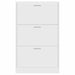 Pantofar, alb extralucios, 63x24x103 cm, lemn compozit - WALTI WALTI