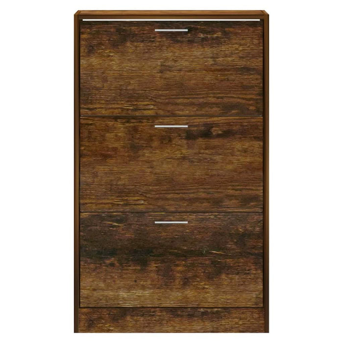 Pantofar, stejar fumuriu, 63x24x103 cm, lemn compozit - WALTI WALTI