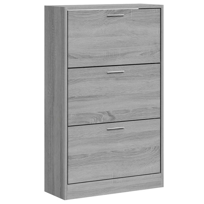 Pantofar, gri sonoma, 63x24x103 cm, lemn prelucrat - WALTI WALTI