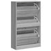 Pantofar, gri sonoma, 63x24x103 cm, lemn prelucrat - WALTI WALTI
