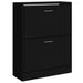Pantofar, negru, 63x24x81 cm, lemn compozit - WALTI WALTI