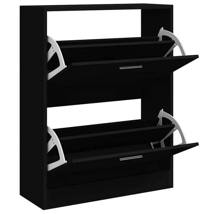 Pantofar, negru, 63x24x81 cm, lemn compozit - WALTI WALTI