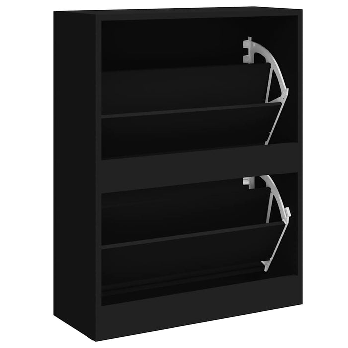 Pantofar, negru, 63x24x81 cm, lemn compozit - WALTI WALTI
