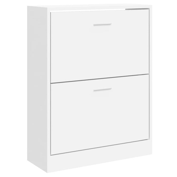 Pantofar, alb extralucios, 63x24x81 cm, lemn compozit - WALTI WALTI