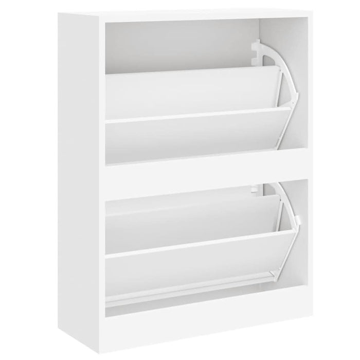 Pantofar, alb extralucios, 63x24x81 cm, lemn compozit - WALTI WALTI