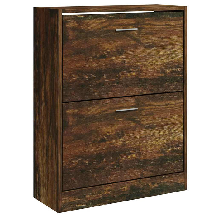 Pantofar, stejar fumuriu, 63x24x81 cm, lemn compozit - WALTI WALTI