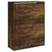 Pantofar, stejar fumuriu, 63x24x81 cm, lemn compozit - WALTI WALTI