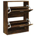 Pantofar, stejar fumuriu, 63x24x81 cm, lemn compozit - WALTI WALTI