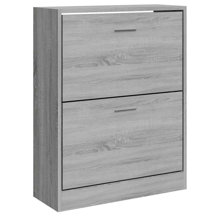 Pantofar, gri sonoma, 63x24x81 cm, lemn prelucrat - WALTI WALTI