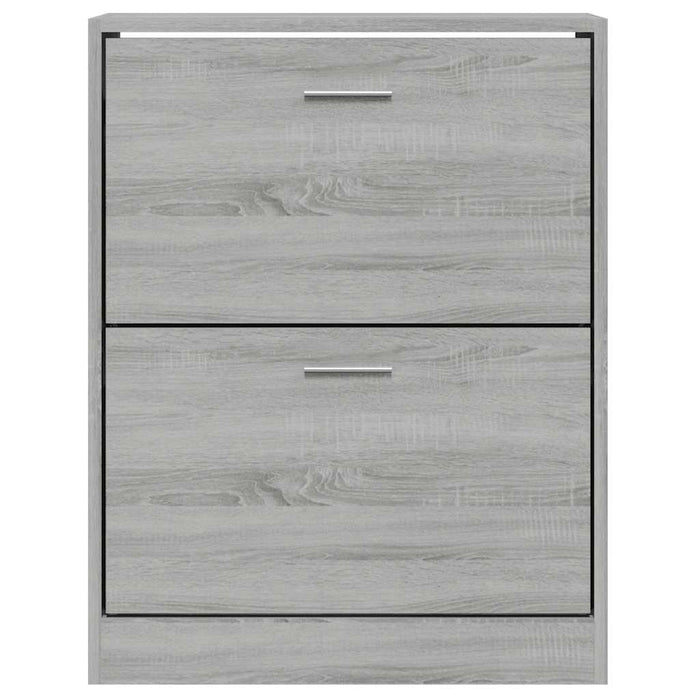 Pantofar, gri sonoma, 63x24x81 cm, lemn prelucrat - WALTI WALTI