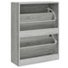 Pantofar, gri sonoma, 63x24x81 cm, lemn prelucrat - WALTI WALTI