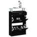 Pantofar, negru, 63x24x104 cm, lemn prelucrat - WALTI WALTI