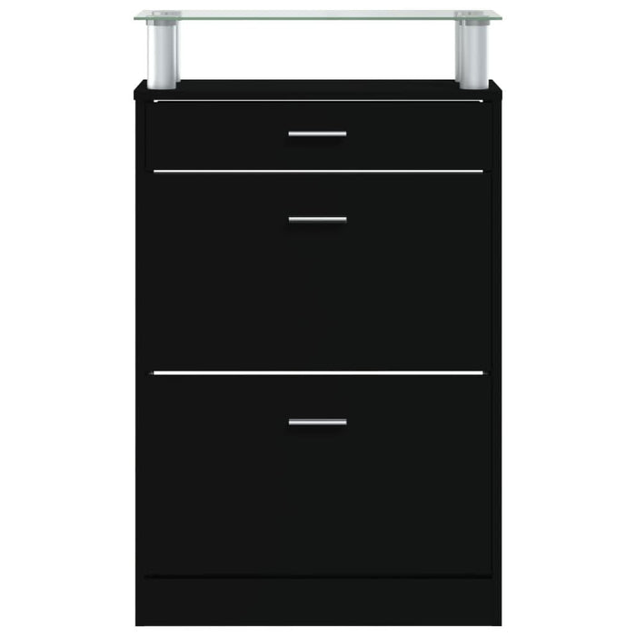 Pantofar, negru, 63x24x104 cm, lemn prelucrat - WALTI WALTI
