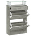 Pantofar, gri beton, 63x24x104 cm, lemn prelucrat - WALTI WALTI