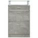 Pantofar, gri beton, 63x24x104 cm, lemn prelucrat - WALTI WALTI