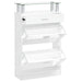 Pantofar, alb extralucios, 63x24x104 cm, lemn prelucrat - WALTI WALTI