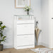 Pantofar, alb extralucios, 63x24x104 cm, lemn prelucrat - WALTI WALTI