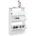 Pantofar, alb extralucios, 63x24x104 cm, lemn prelucrat - WALTI WALTI