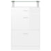 Pantofar, alb extralucios, 63x24x104 cm, lemn prelucrat - WALTI WALTI