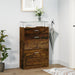 Pantofar, stejar fumuriu, 63x24x104 cm, lemn prelucrat - WALTI WALTI