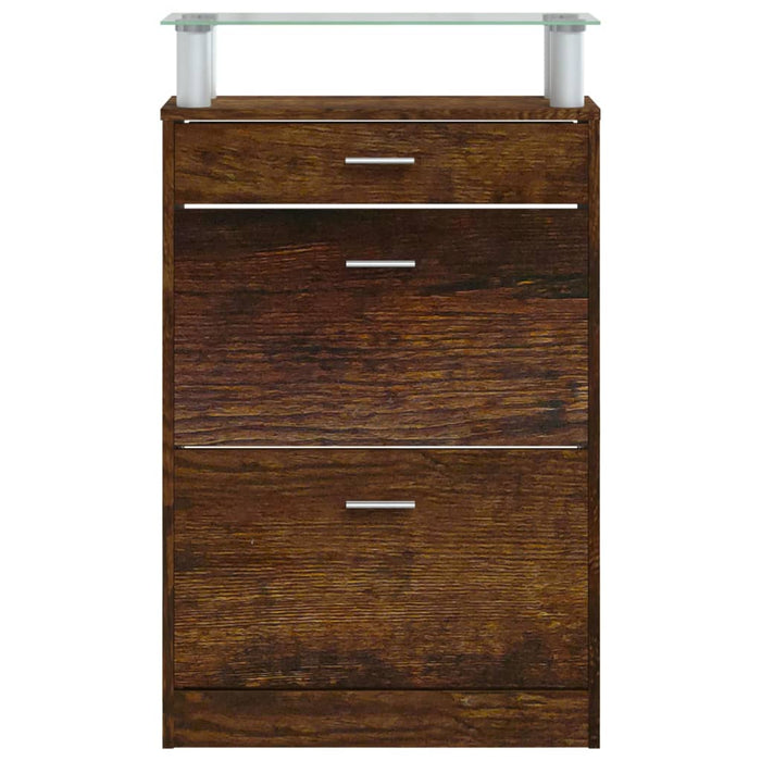 Pantofar, stejar fumuriu, 63x24x104 cm, lemn prelucrat - WALTI WALTI