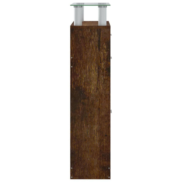 Pantofar, stejar fumuriu, 63x24x104 cm, lemn prelucrat - WALTI WALTI