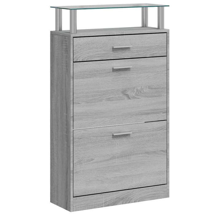 Pantofar, gri sonoma, 63x24x104 cm, lemn prelucrat WALTI