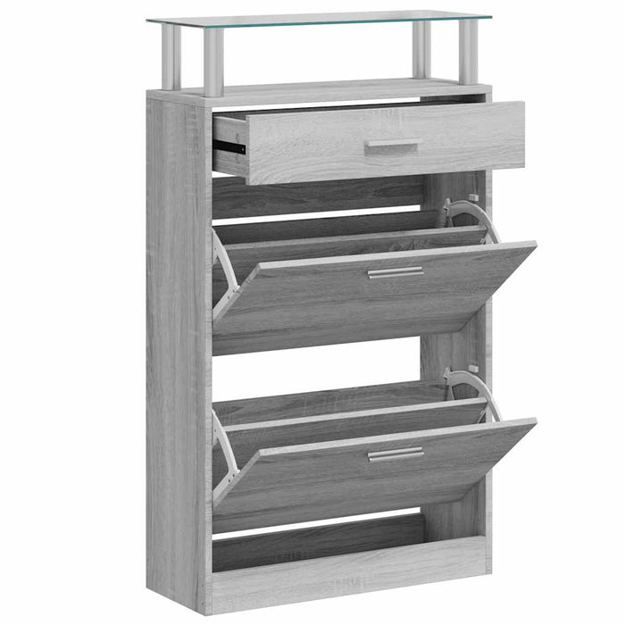 Pantofar, gri sonoma, 63x24x104 cm, lemn prelucrat WALTI