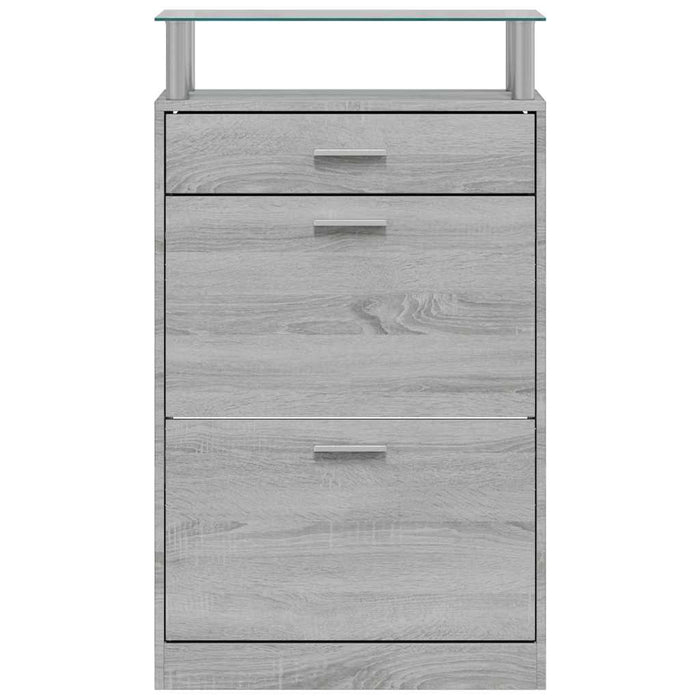 Pantofar, gri sonoma, 63x24x104 cm, lemn prelucrat WALTI