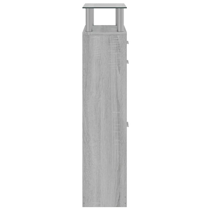 Pantofar, gri sonoma, 63x24x104 cm, lemn prelucrat WALTI