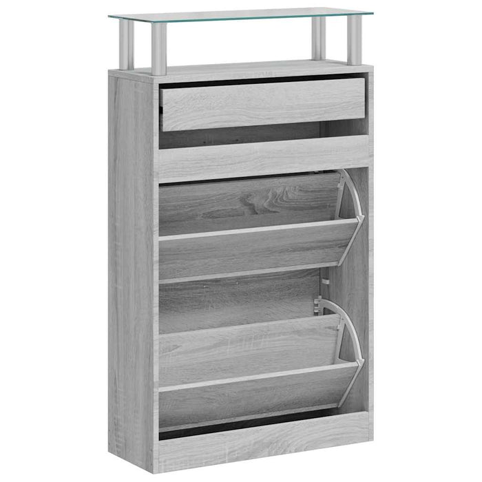 Pantofar, gri sonoma, 63x24x104 cm, lemn prelucrat WALTI