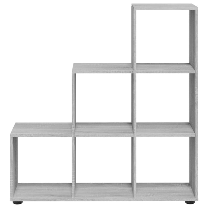 Bibliotecă în trepte, gri sonoma, 107 cm, lemn compozit - WALTI WALTI