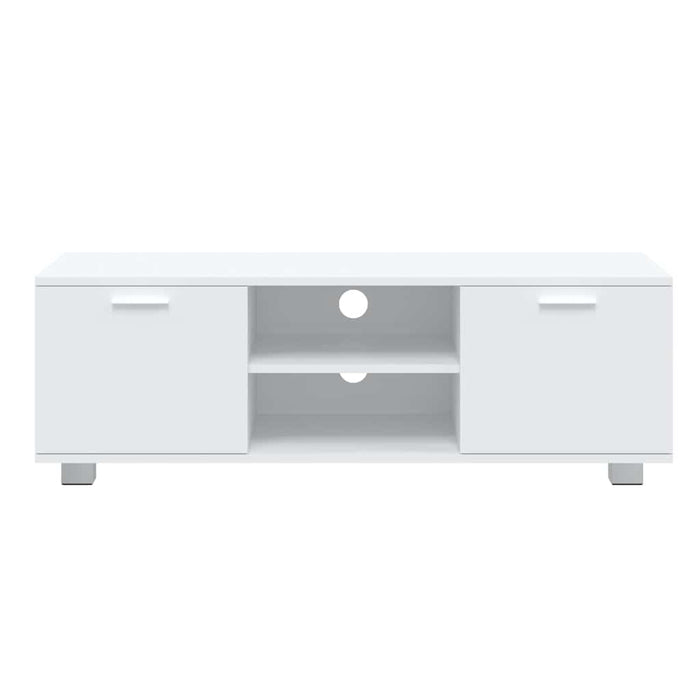 Comodă TV, alb, 120x40,5x35 cm, lemn prelucrat WALTI