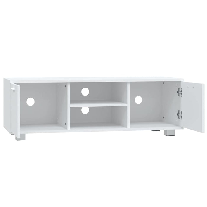 Comodă TV, alb, 120x40,5x35 cm, lemn prelucrat WALTI