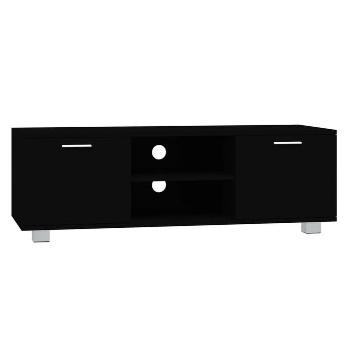 Comodă TV, negru, 120x40,5x35 cm, lemn prelucrat - WALTI WALTI