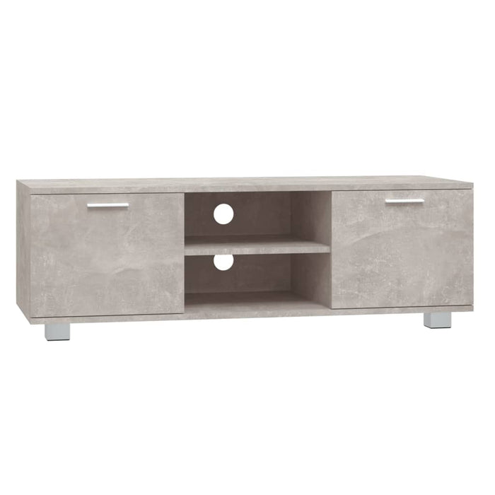 Comodă TV, gri beton, 120x40,5x35 cm, lemn compozit - WALTI WALTI