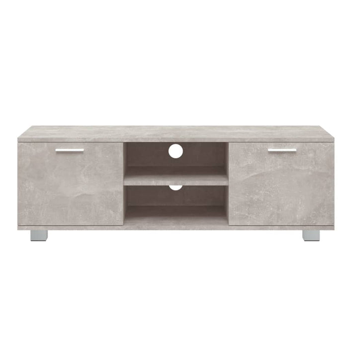 Comodă TV, gri beton, 120x40,5x35 cm, lemn compozit - WALTI WALTI
