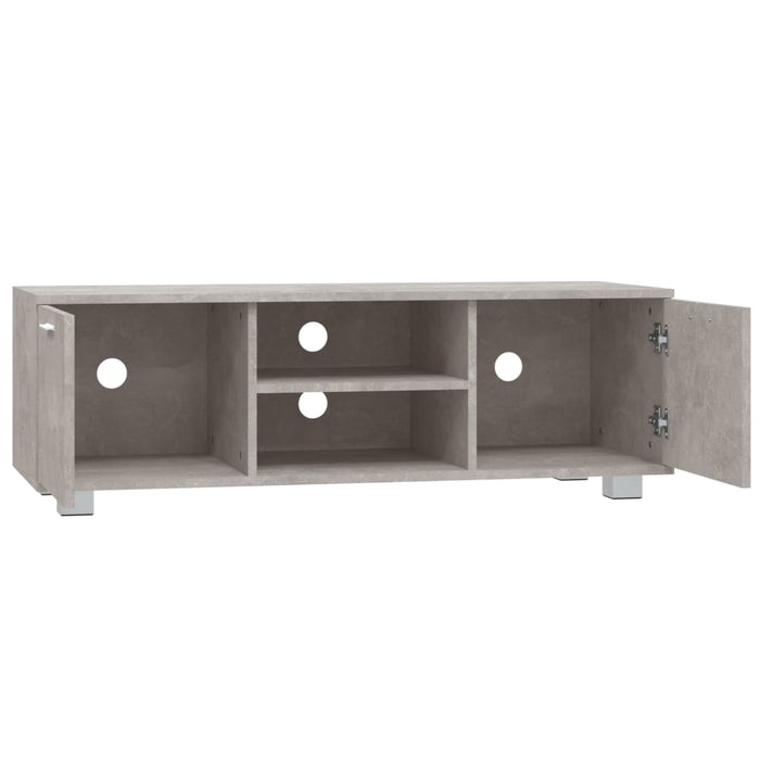 Comodă TV, gri beton, 120x40,5x35 cm, lemn compozit - WALTI WALTI