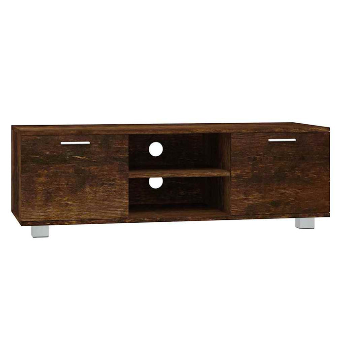 Comodă TV, stejar fumuriu, 120x40,5x35 cm, lemn prelucrat - WALTI WALTI