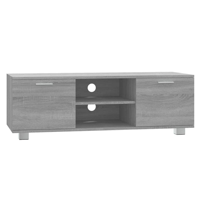 Comodă TV, gri sonoma, 120x40,5x35 cm, lemn prelucrat - WALTI WALTI